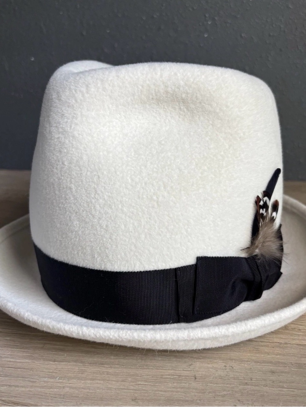 shellie mcdowell millinery White/cream Wool Church Hat